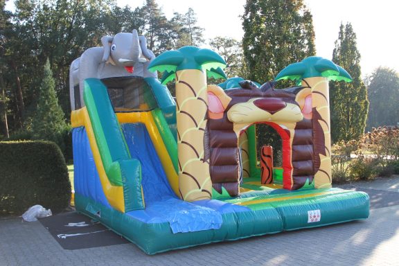 Hüpfburg / Multiplay Elefant mit großer Rutsche